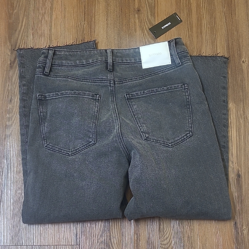 Express Charcoal Denim Pants New for women 4s